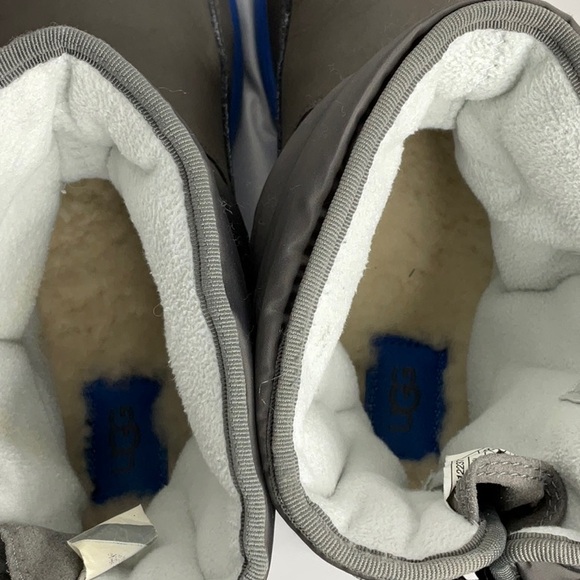 UGG Gray and Blue Rain & Snow Boots Thinsulate Lining Shearling Footbed - Picture 7 of 10